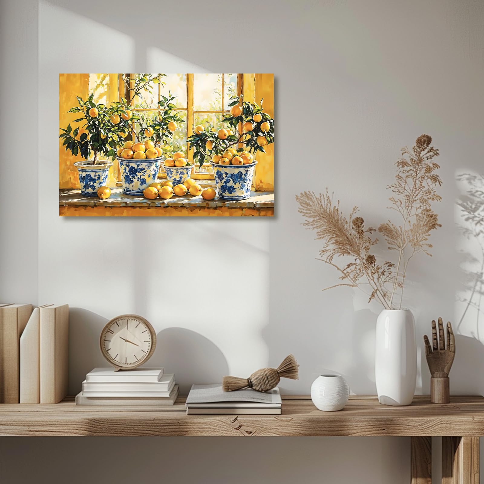 XLMDYYSW Lemon Wall Art Citrus Prints for Kitchen Wall Decor